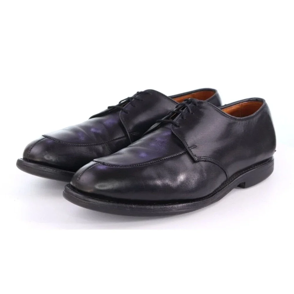 Allen Edmonds Kennett Men's Split Toe Dress Shoes Size 9 (E) Wide Leather Black